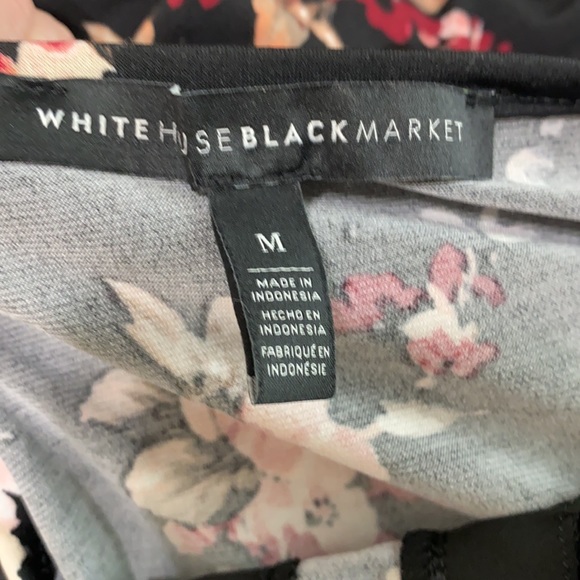 White House Black Market Floral & Lace Eyelash Blouse - Picture 13 of 14